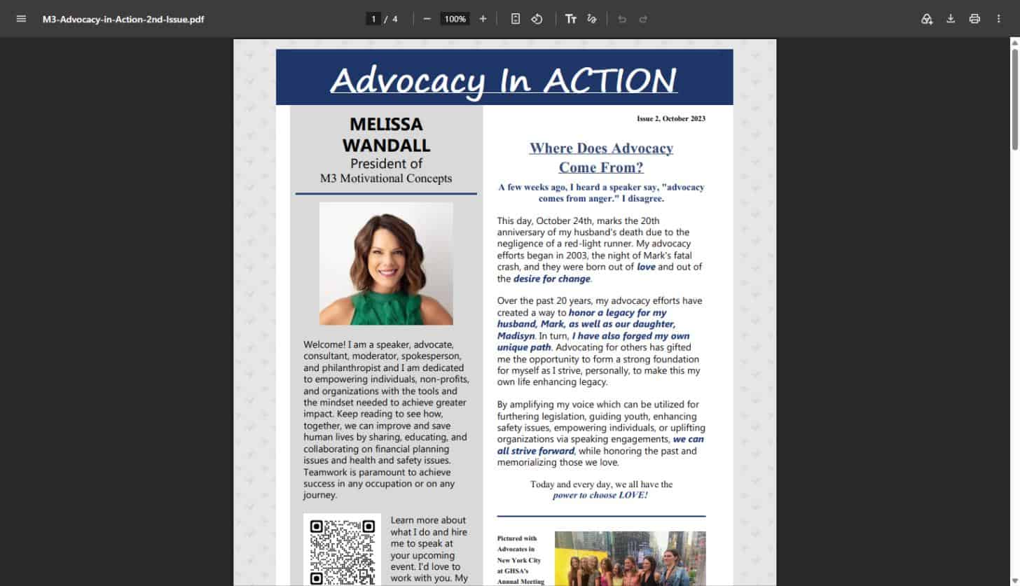Advocacy in Action, Issue 2 cover