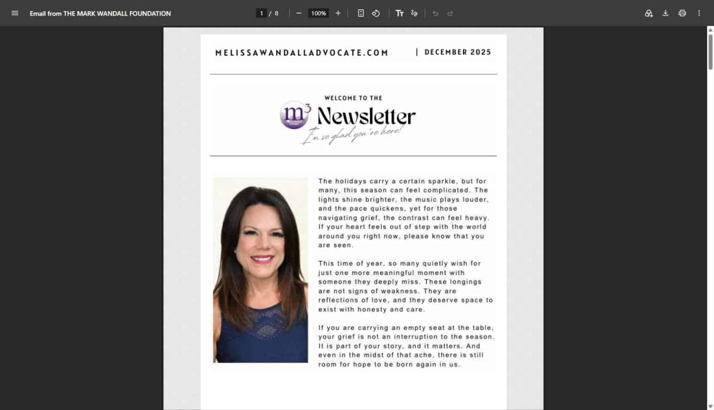 December 2025 Newsletter cover