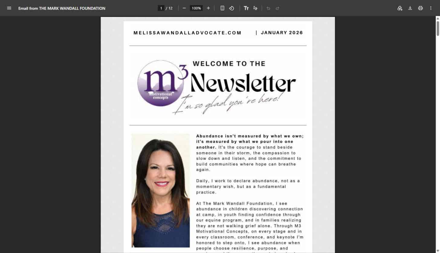 January 2026 Newsletter cover